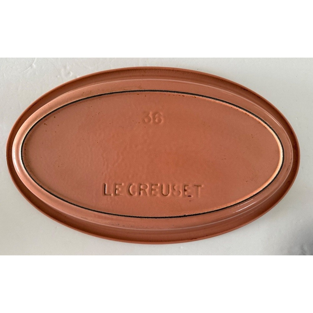 Le Creuset Oval Au Gratin 36 Enameled Cast Iron Pink Peach Casserole Pan